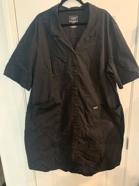 Cherokee Black V-Neck Workwear Scrub Dress